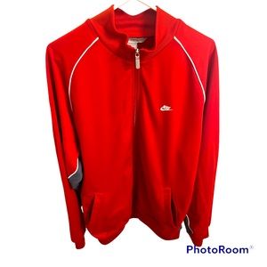 Nike Track Jacket Full Zip - Red/Gray XXL